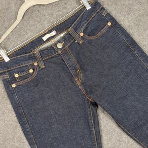 Levis 545 Low Skinny Jeans Womens 12 M Dark Wash Blue Denim Stretch 5-Pocket